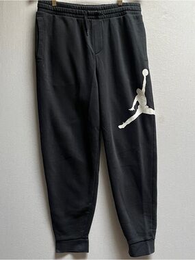 Jordan Black Sweatpants Jumpman Logo Sz M